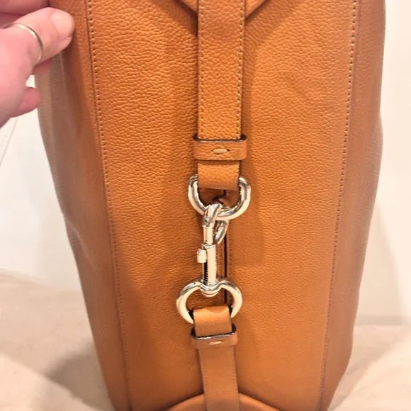 Marc Jacobs Cognac Pebbled Leather Shoulder Bag NWOT - Picture 8 of 16